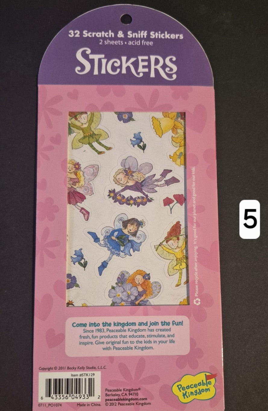 Flower scented stickers