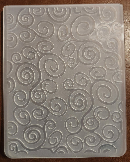 Cuttlebug embossing folder swirls (no packaging but brand new)