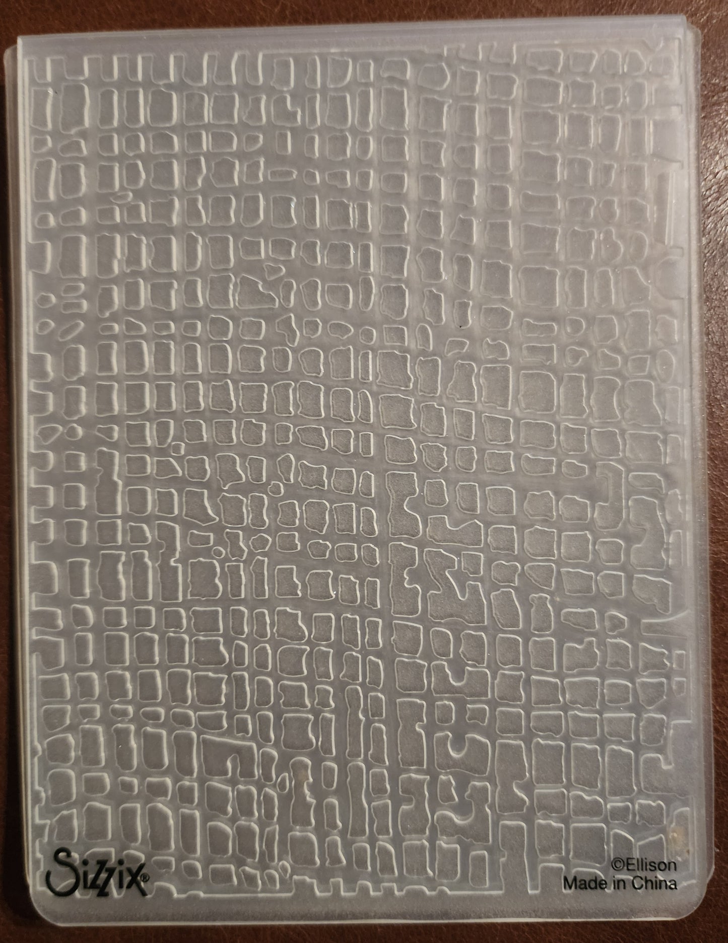 Cuttlebug embossing folder crocodile skin (no packaging)