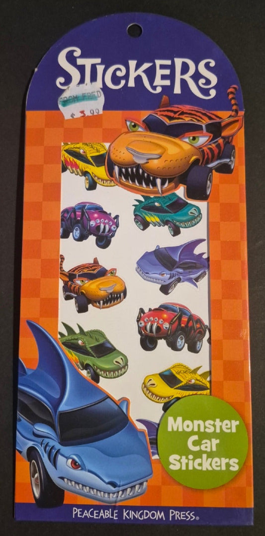 Monster car stickers