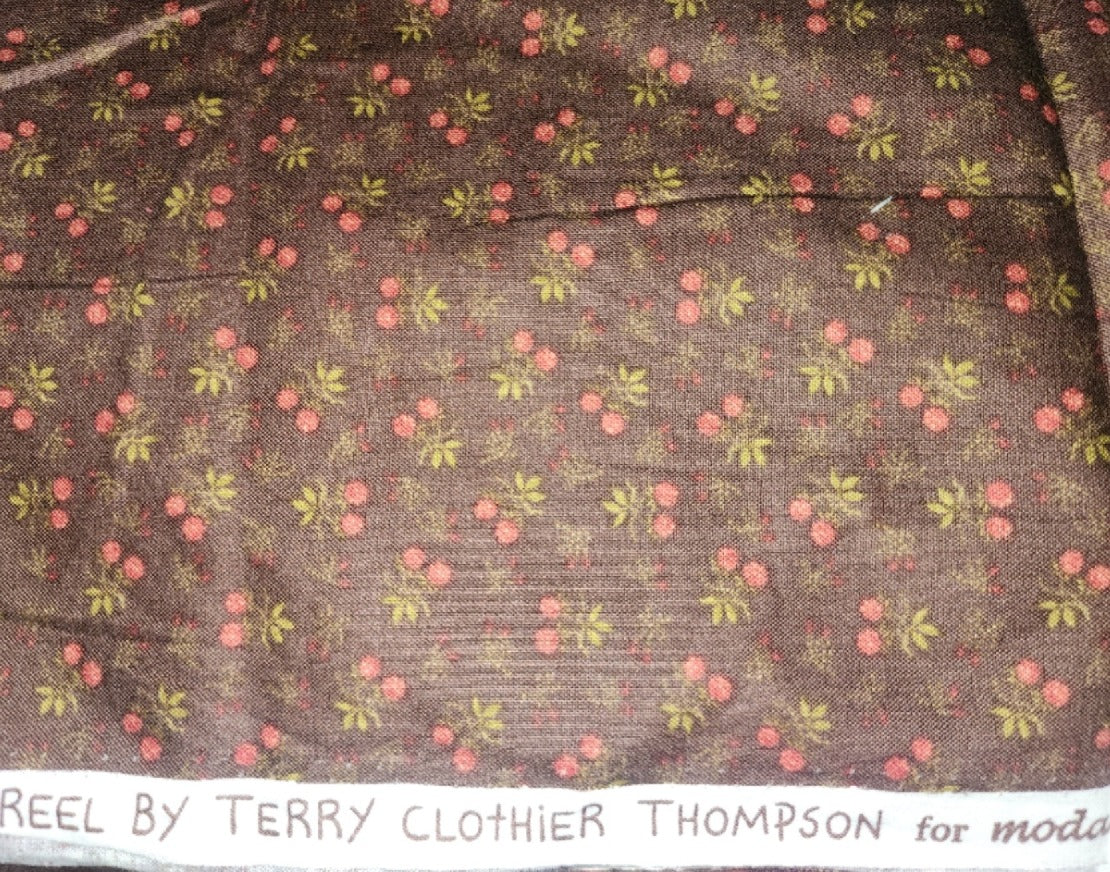 Oak Leaves & Reel by Terry Clothier Thompson chocolate berries #8069