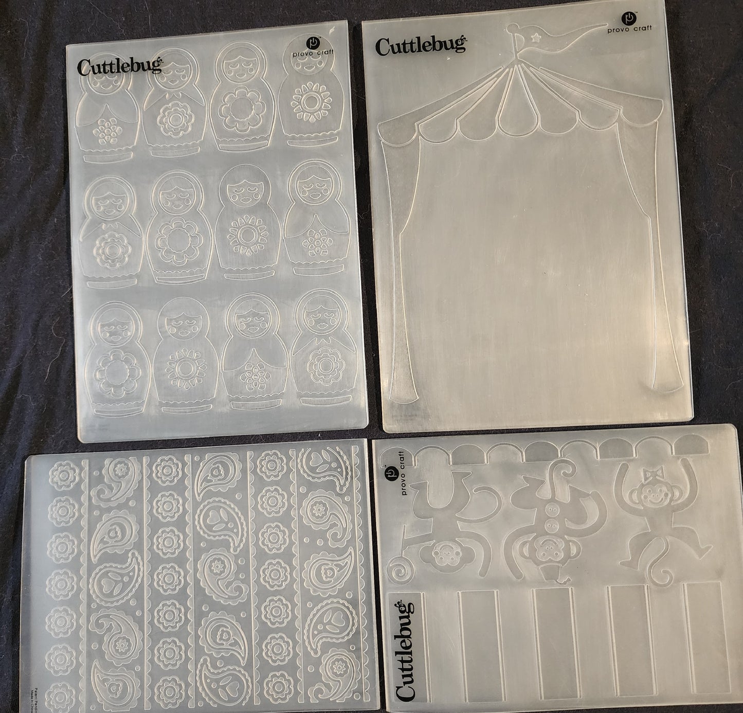 Cuttlebug 4 pack Paisley embossing folders