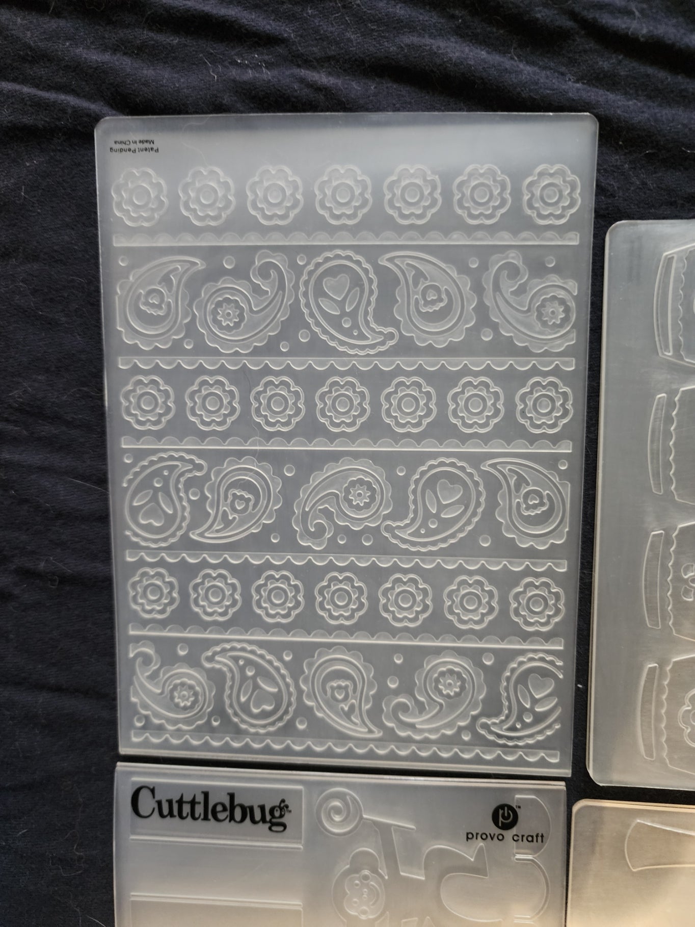 Cuttlebug 4 pack Paisley embossing folders