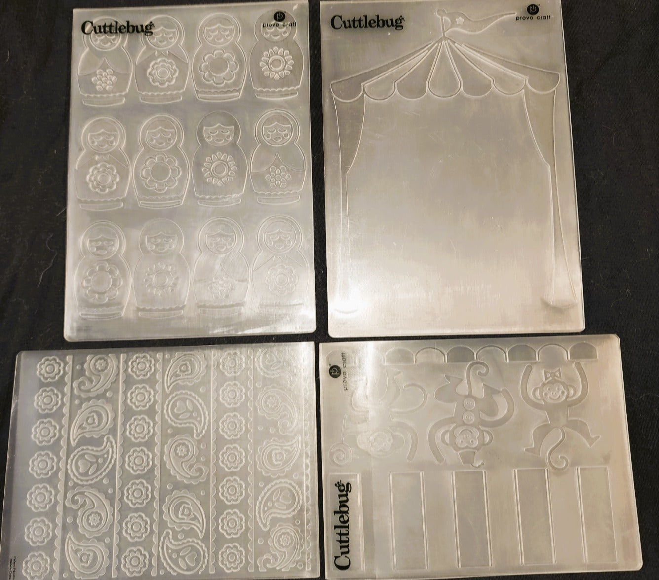 Cuttlebug 4 pack Paisley embossing folders