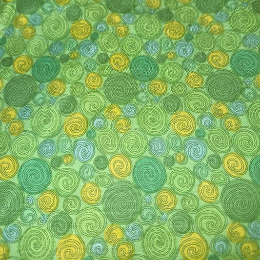 Prism by Fun Quilts Green Swirls