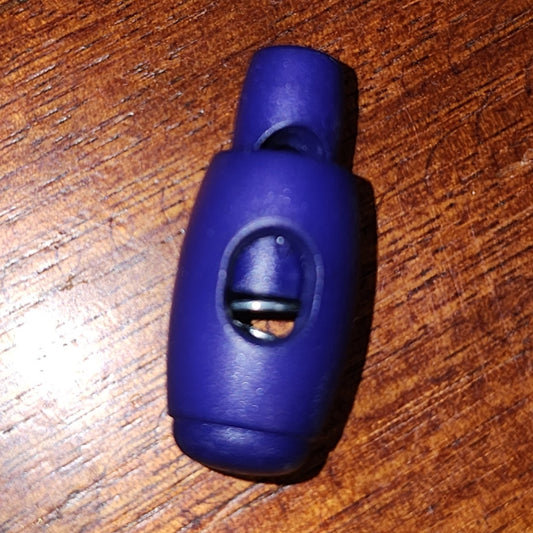 Cord stop 30mm purple (plastic)