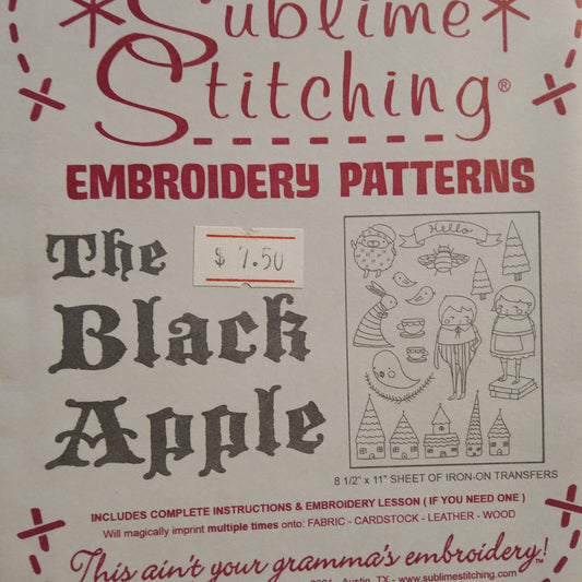 The Black Apple by Sublime Stitching Iron-on transfers for Embroidery*