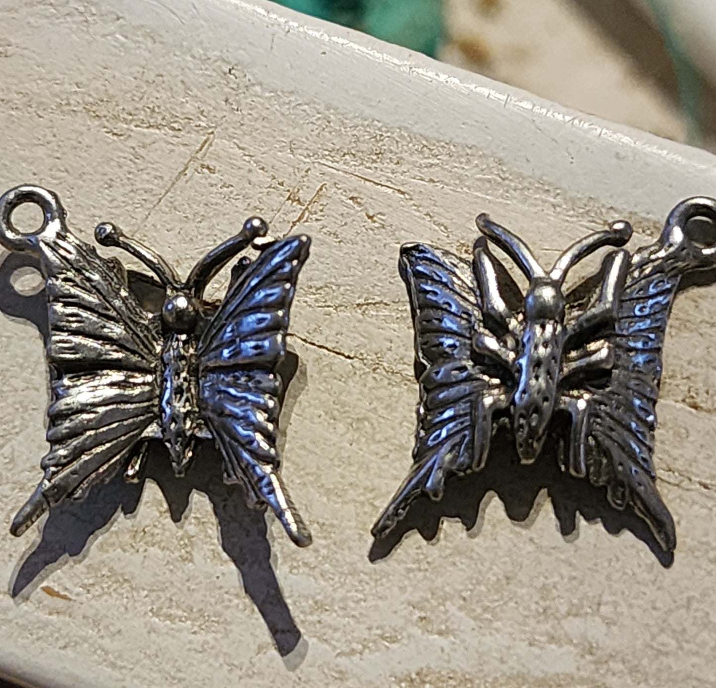 Metal butterfly charm