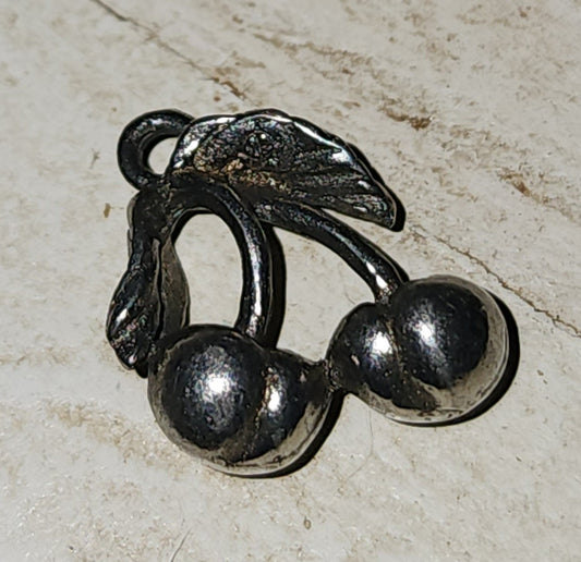 Metal Cherries (cherry) Charm