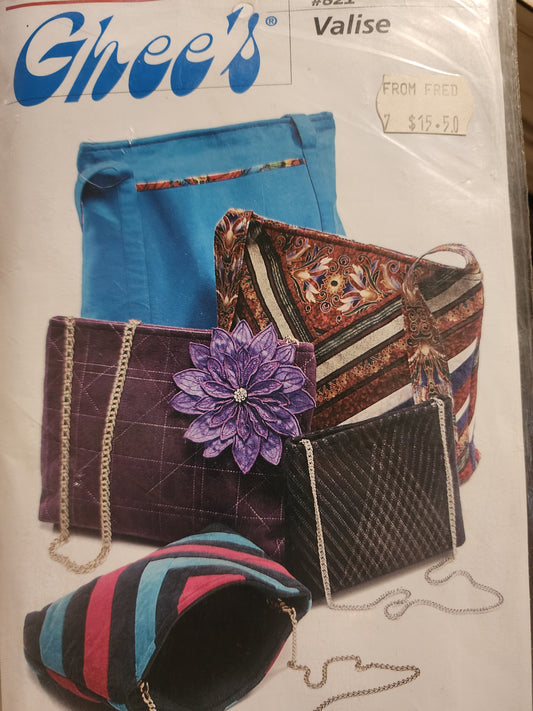Valise #821 bag pattern by Ghee's *