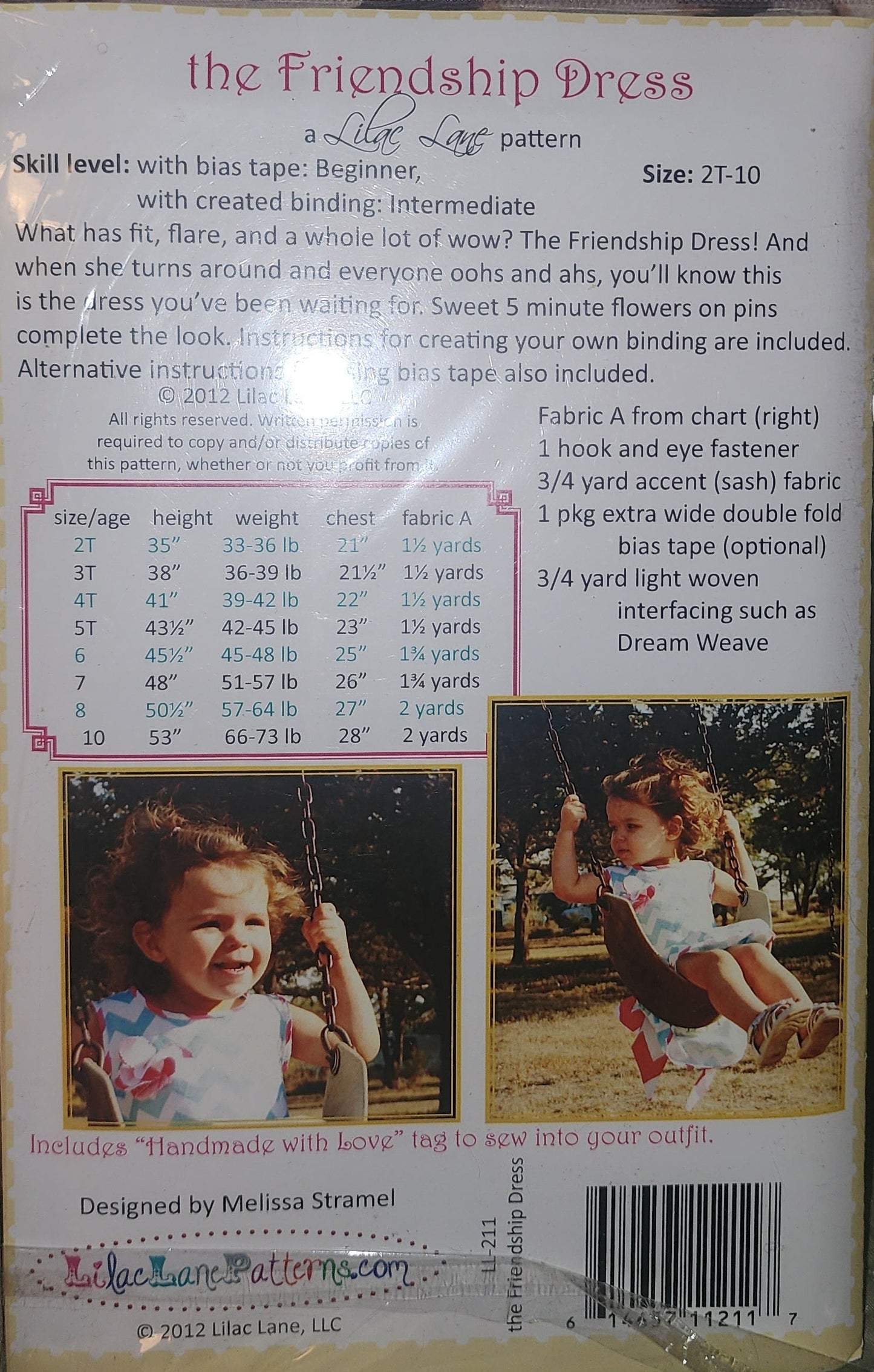 The Friendship Dress LL-211 (by Lilac Lane)