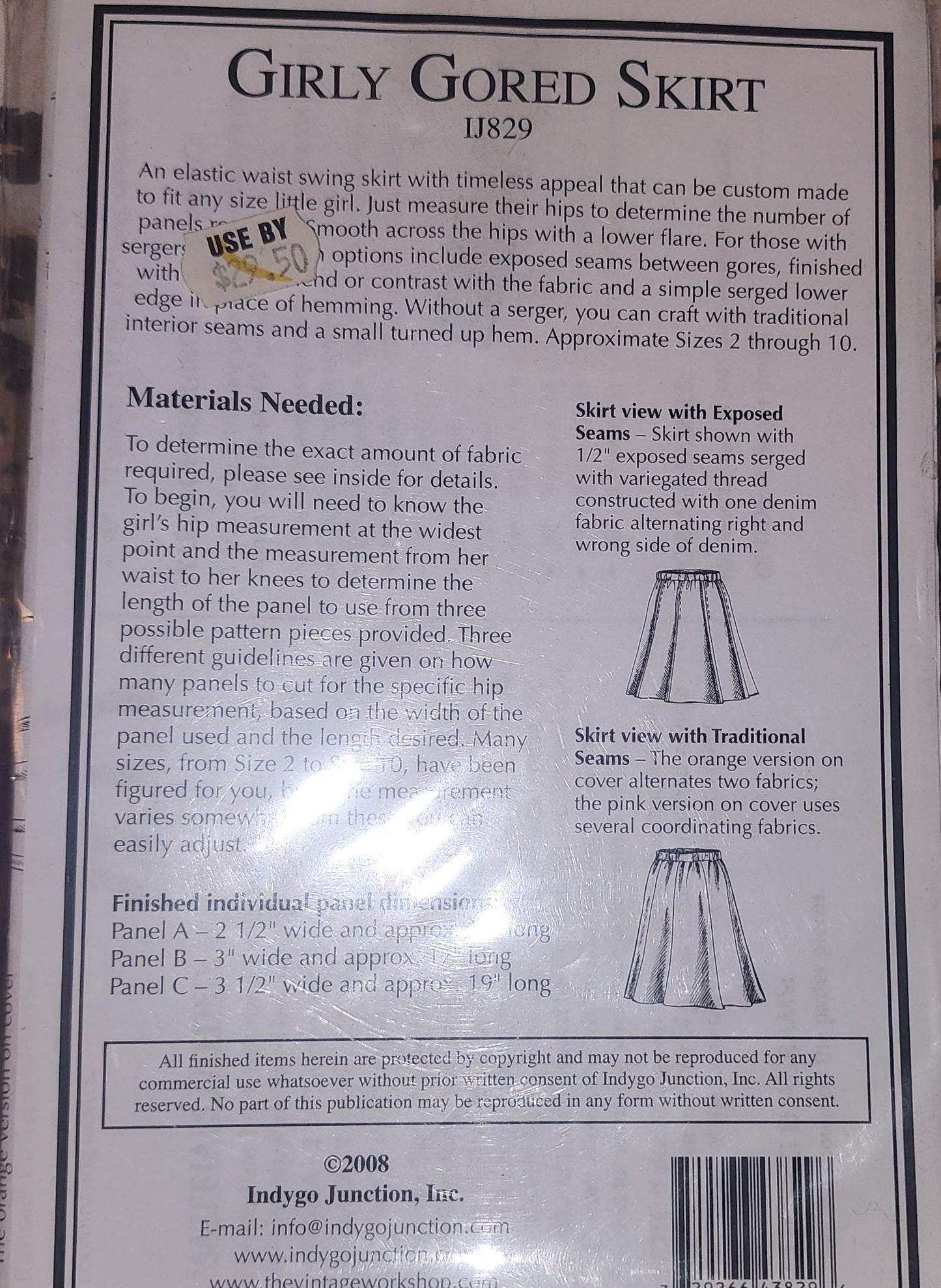 Girly Gored Skirt (Indygo Junction) IJ829