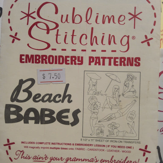 Beach Babes by Sublime Stitching Iron-on transfers for Embroidery *
