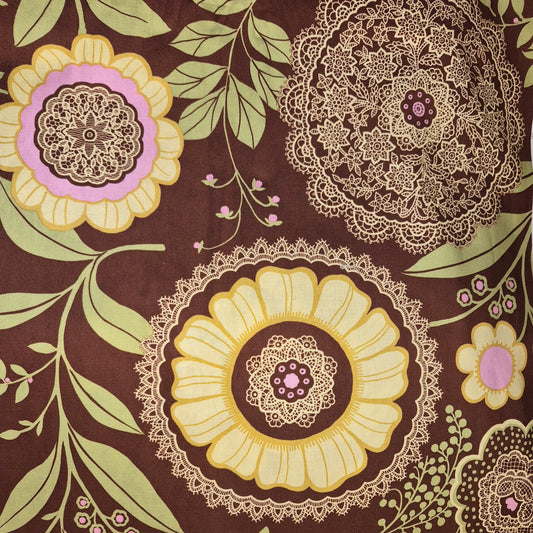 Amy Butler - Lotus - Lacework - mid Brown AB19