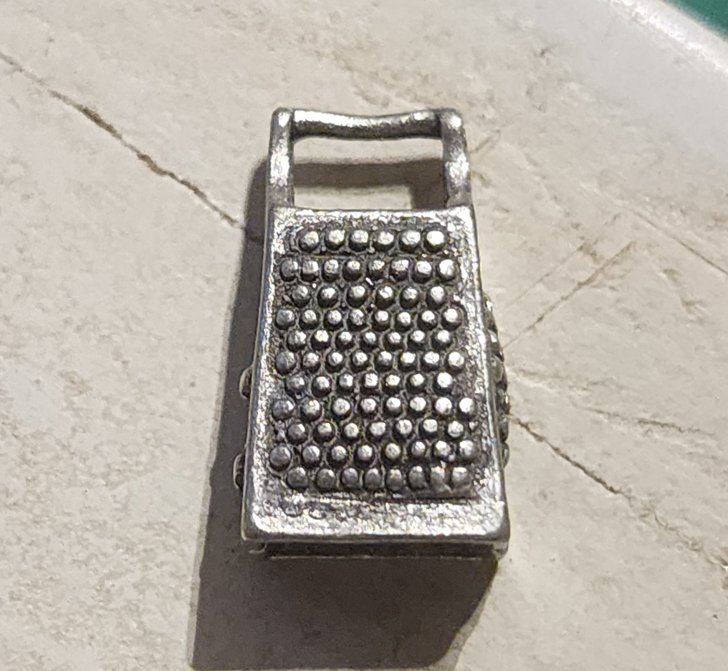 Metal Cheese Grater Charm