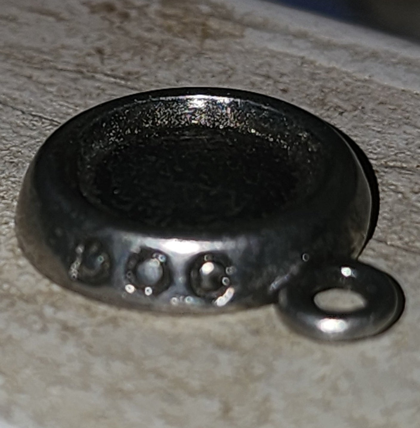 Metal Dog Bowl Charm