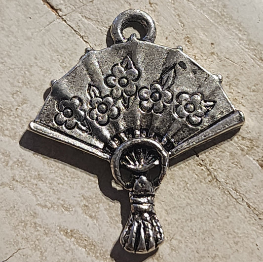 Antique Fan Charm