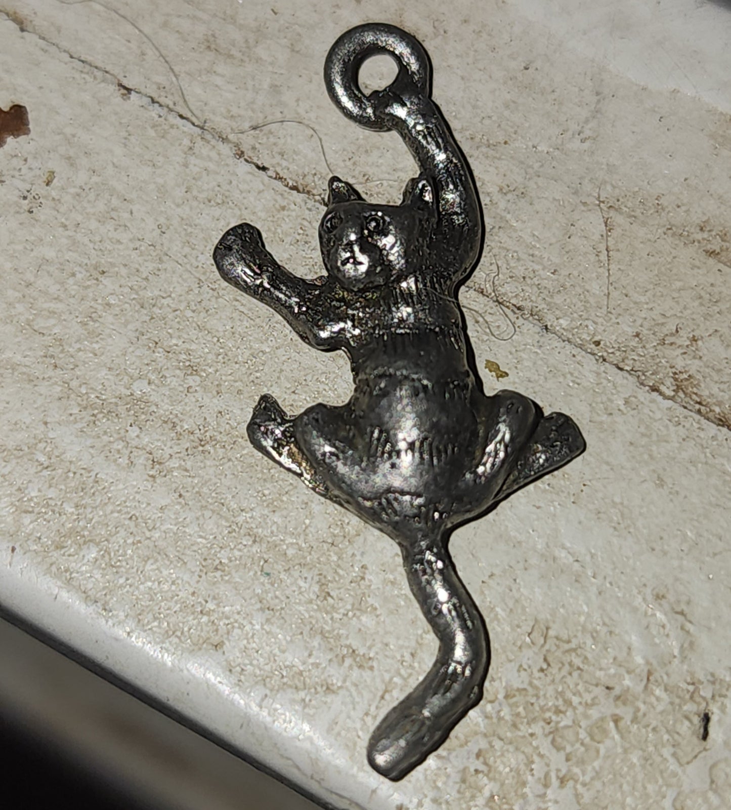 Climbing Cat Charm
