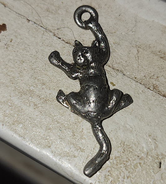 Climbing Cat Charm