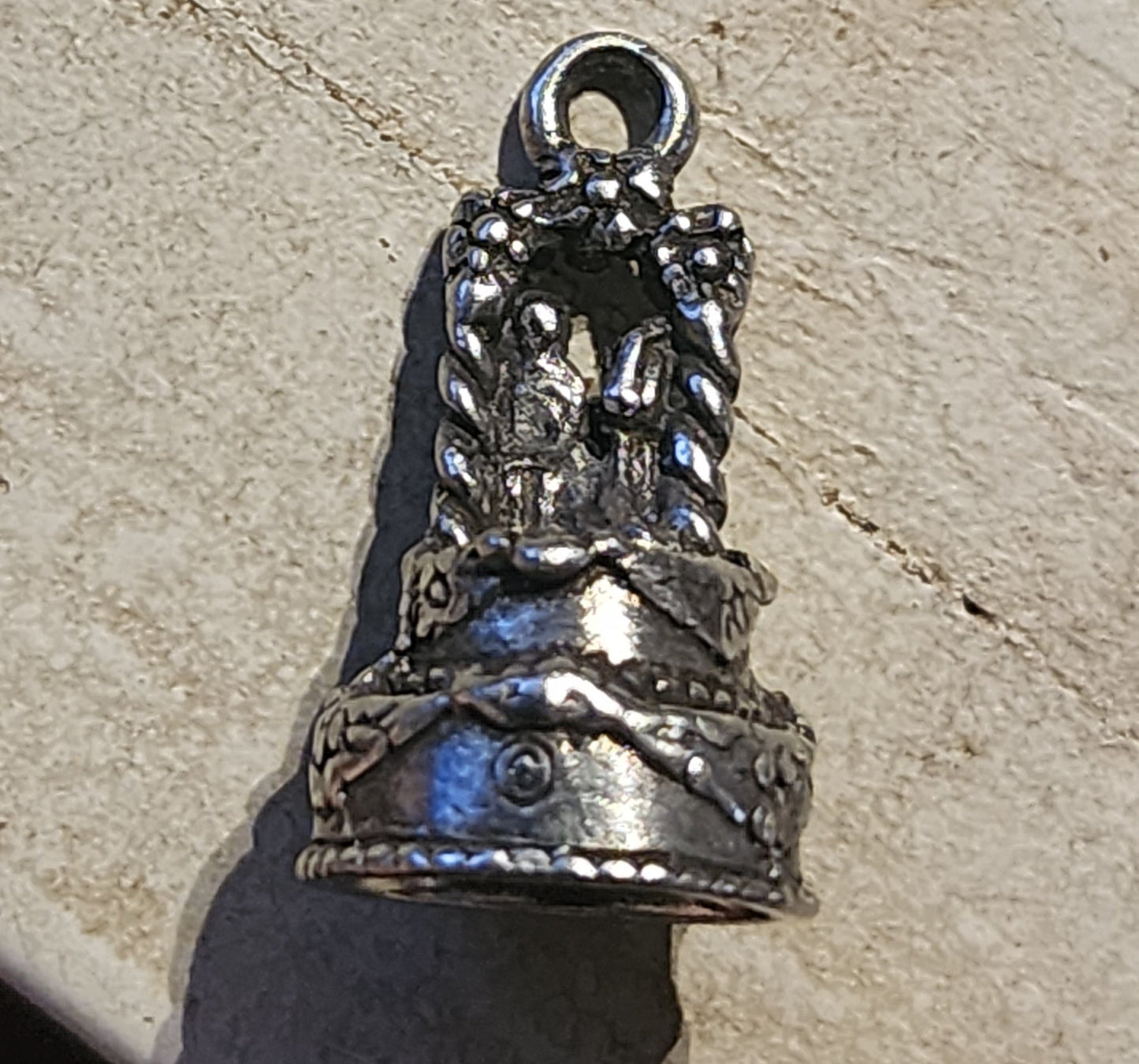 Metal Wedding Cake Charm