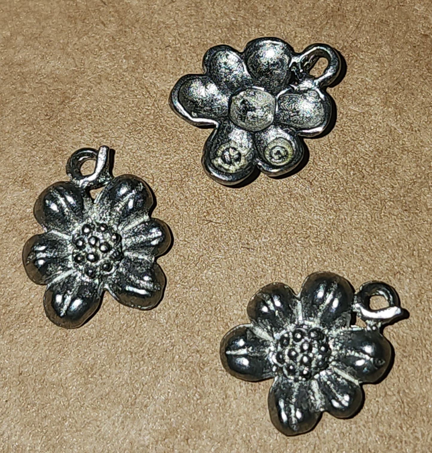 Metal Bali Flower Charm