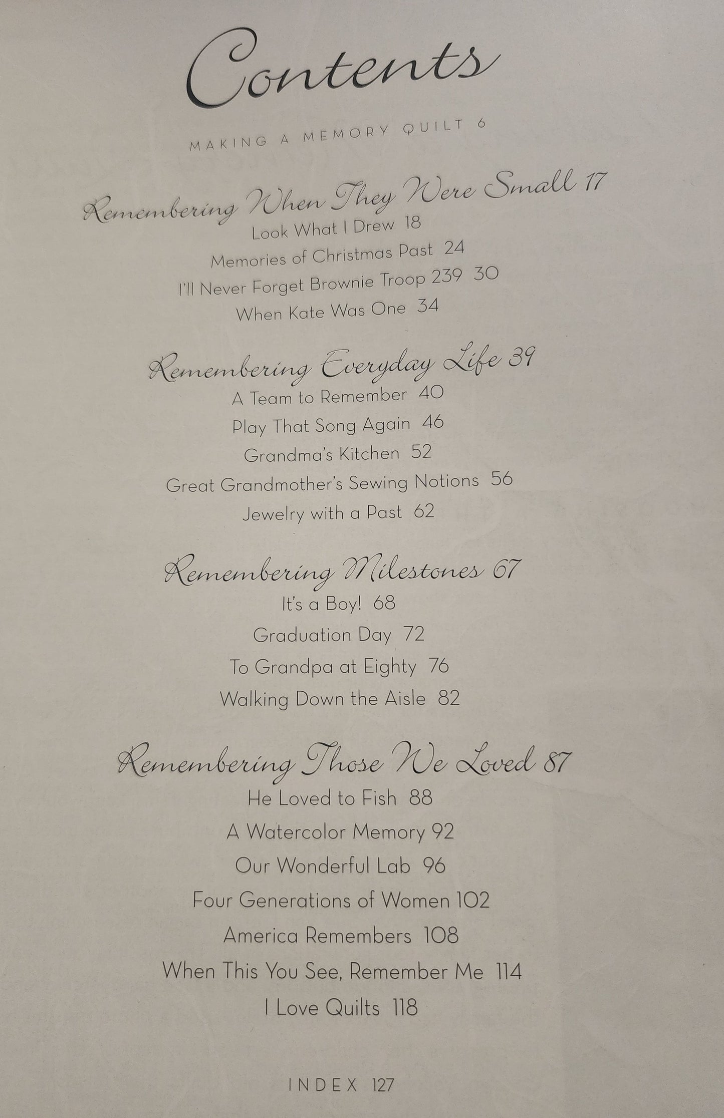 Memory Quilts Book by Sandy Bonsib