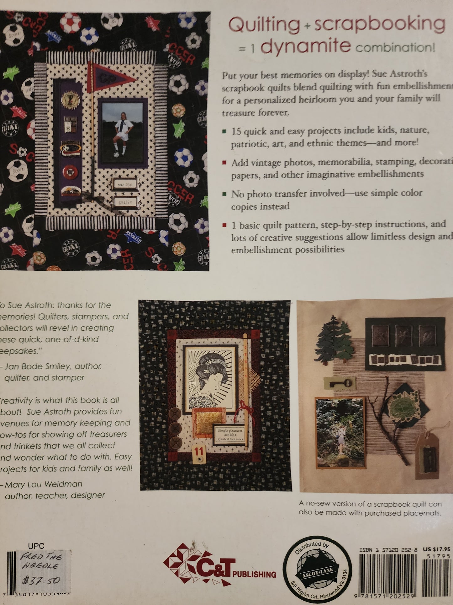 Fast, Fun & Easy Scrapbook Quilts by Sue Astroth