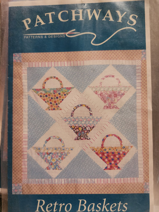 Retro Baskets Quilt Pattern by Patchways