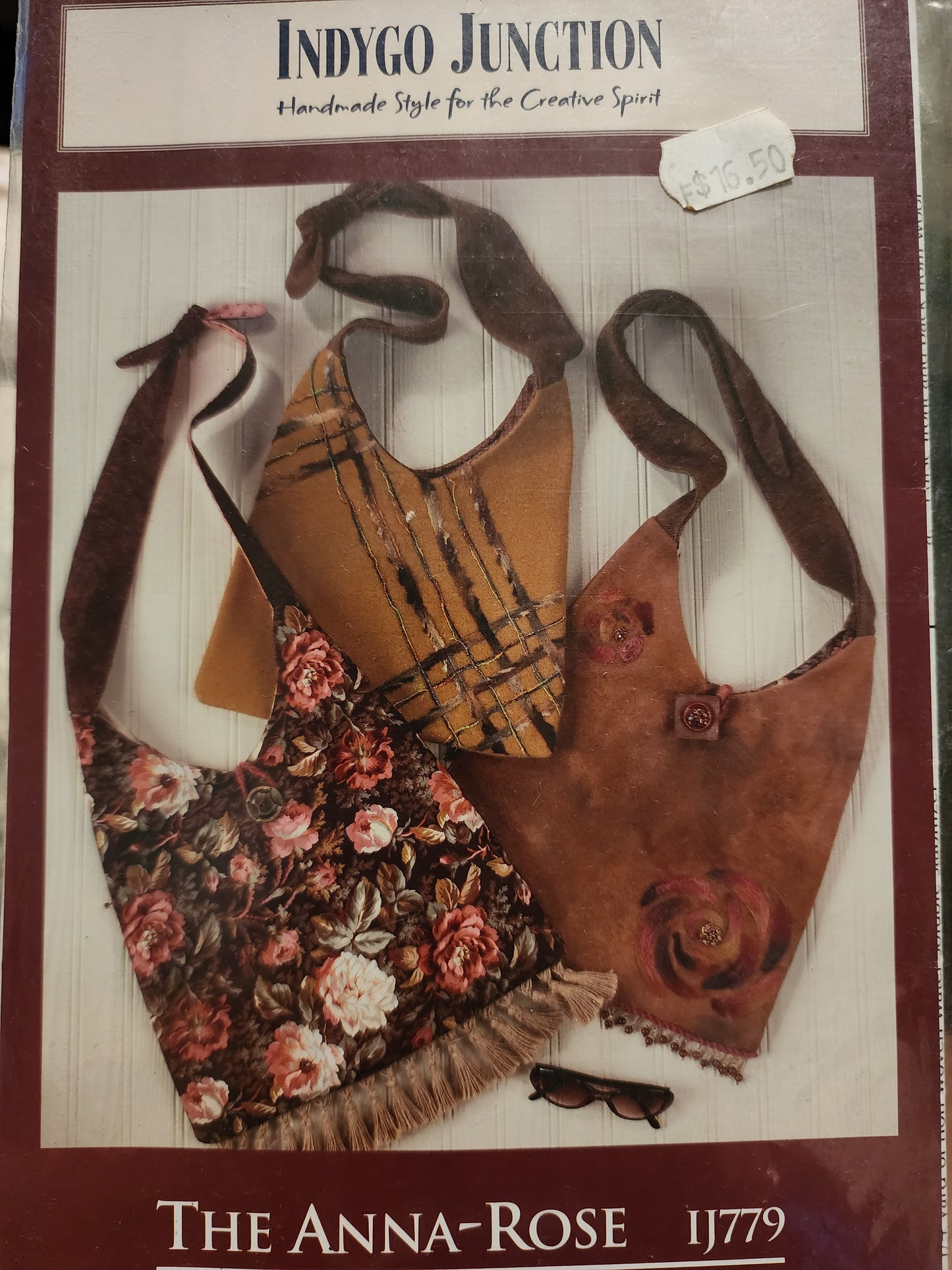 the Anna-Rose bag pattern by Indygo Junction IJ779 *