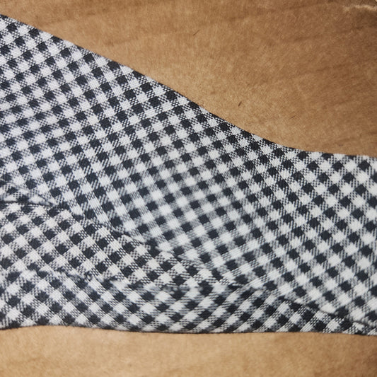 Polycotton Bias Binding 25mm Black Gingham