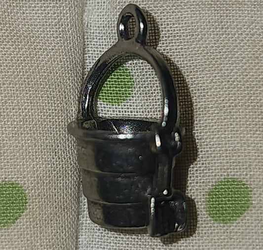 Metal Sand Pail & Shovel Charm