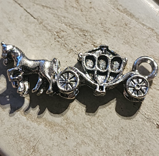 Horse and Carriage charm