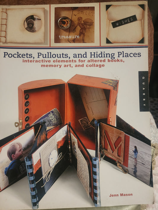 Pockets, Pull-outs, and Hiding Places.  Interactive elements for altered books, memory art and collage