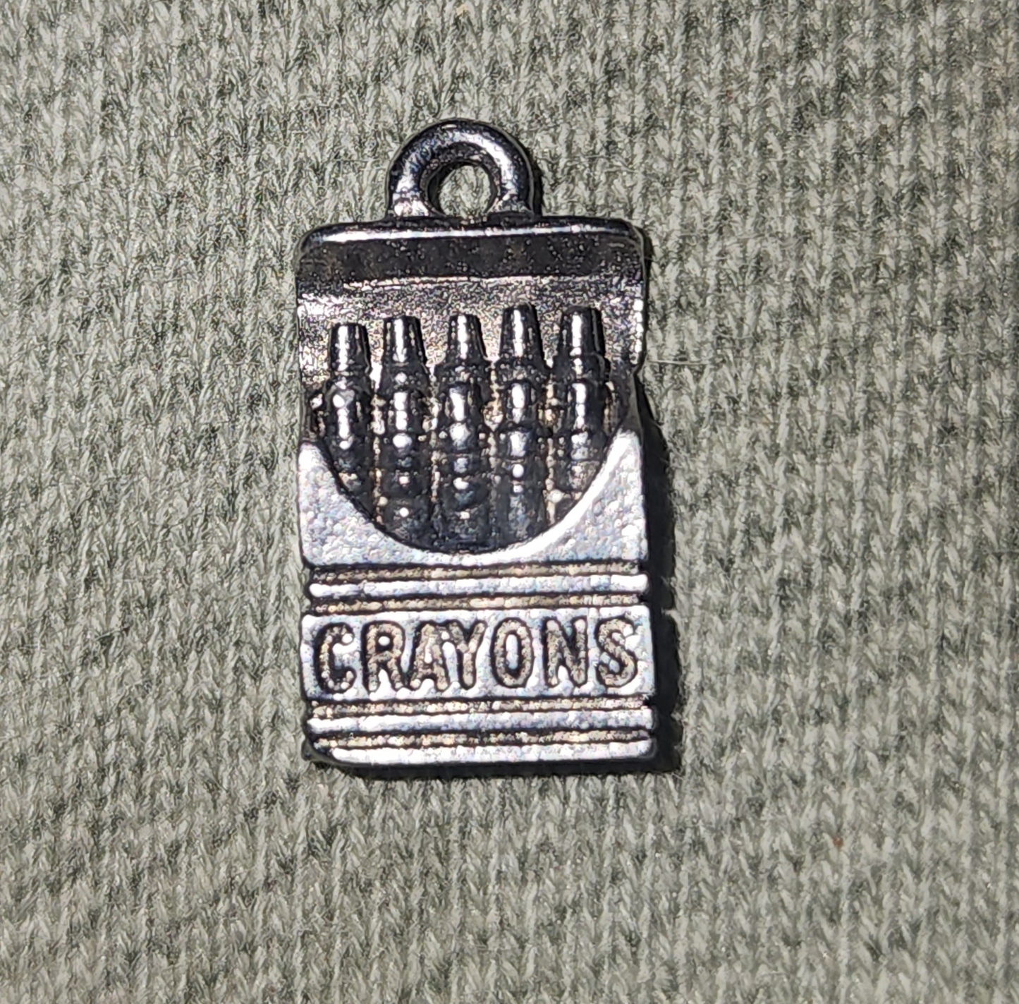 Metal crayons charm