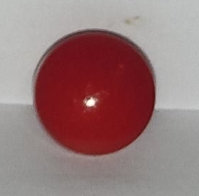 Dome button blood red 0.5cm (shank back)
