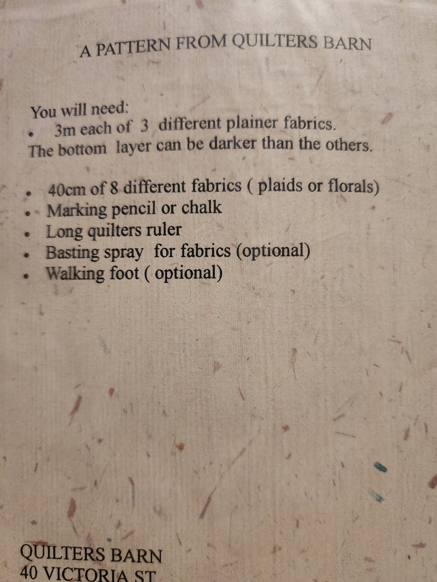 Slashed Plaid or Rose Quilt Pattern by Quilters Barn