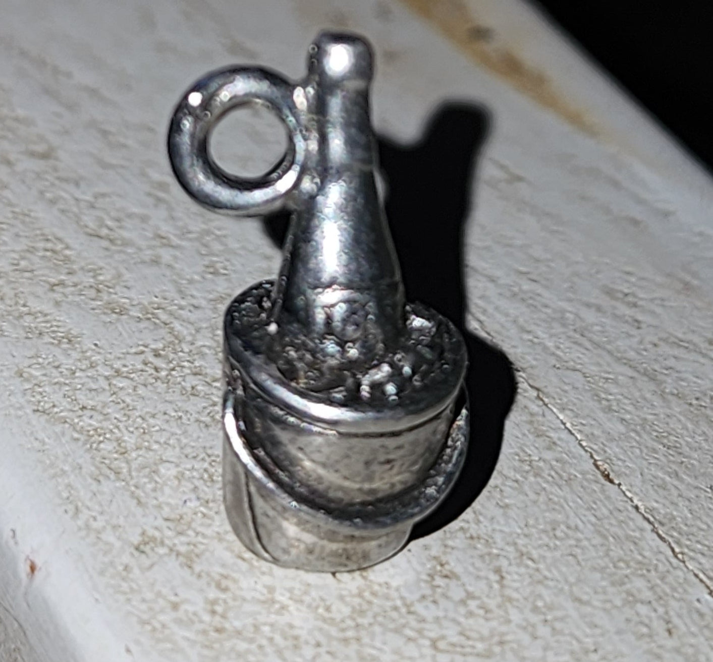Champagne Bottle in Bucket Charm