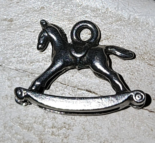 Metal Rocking Horse charm