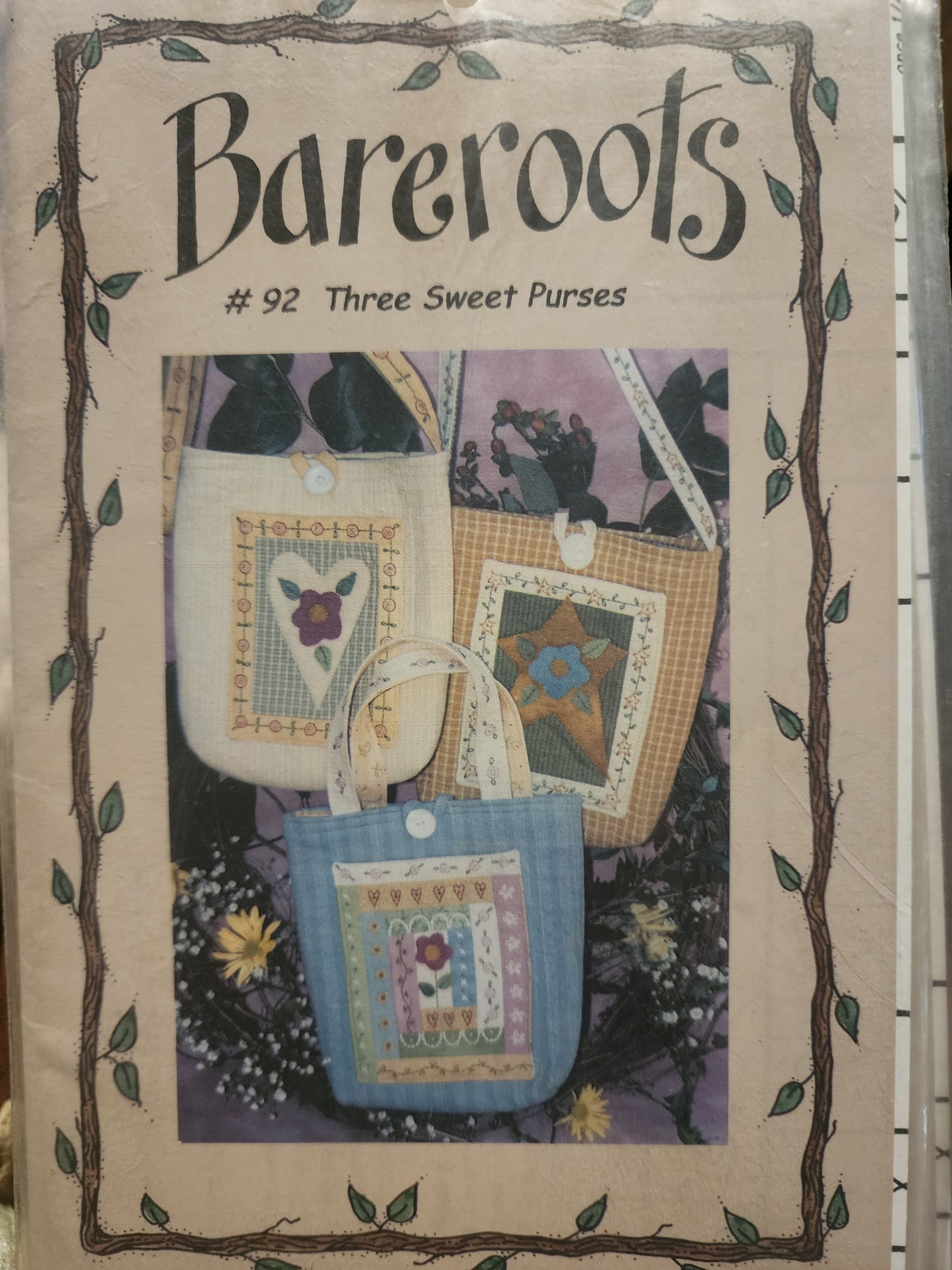 Three Sweet Purses Pattern by Bareroots #92 *
