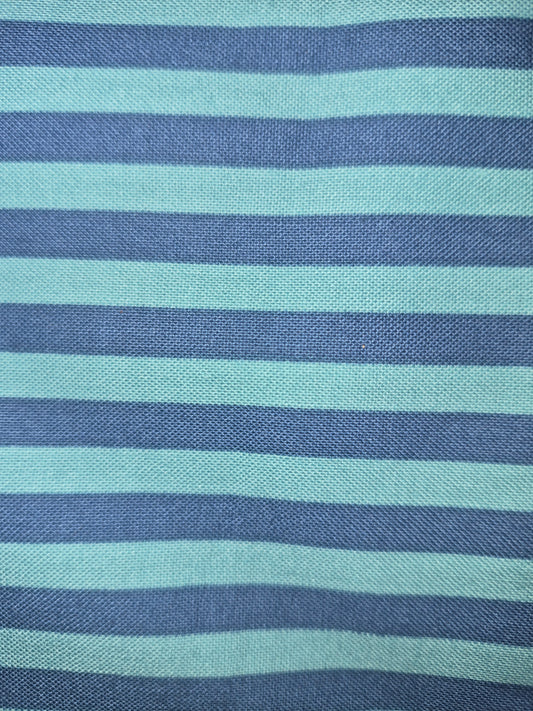 Michael Miller Clown Stripe - Blue (Blueberry)