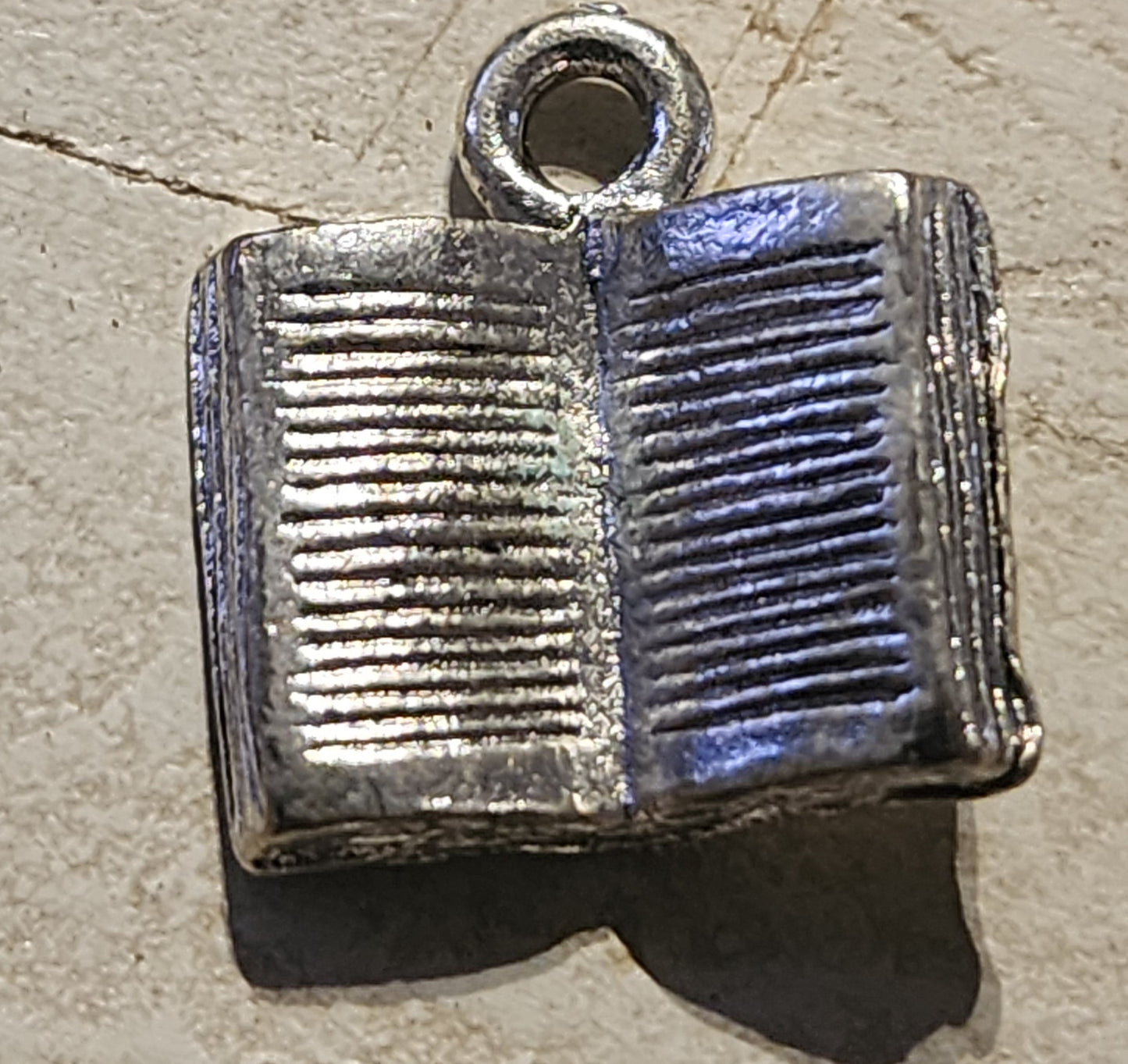 Metal bible (book) charm