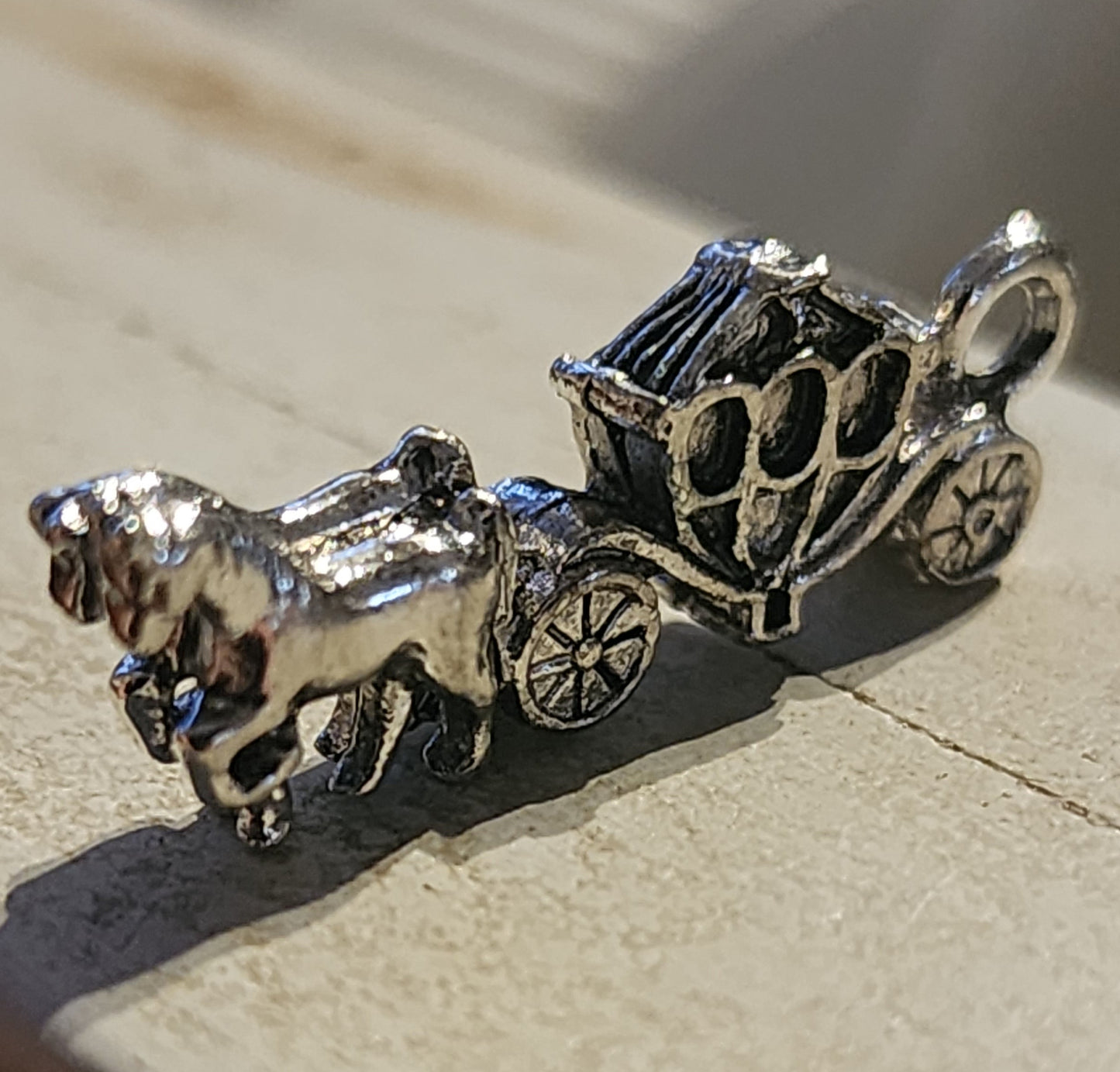 Horse and Carriage charm