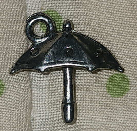 Metal umbrella charm