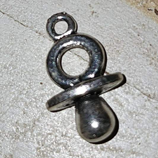Metal pacifier (dummy) charm