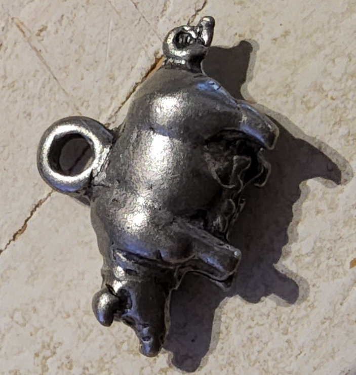 Metal Pig charm