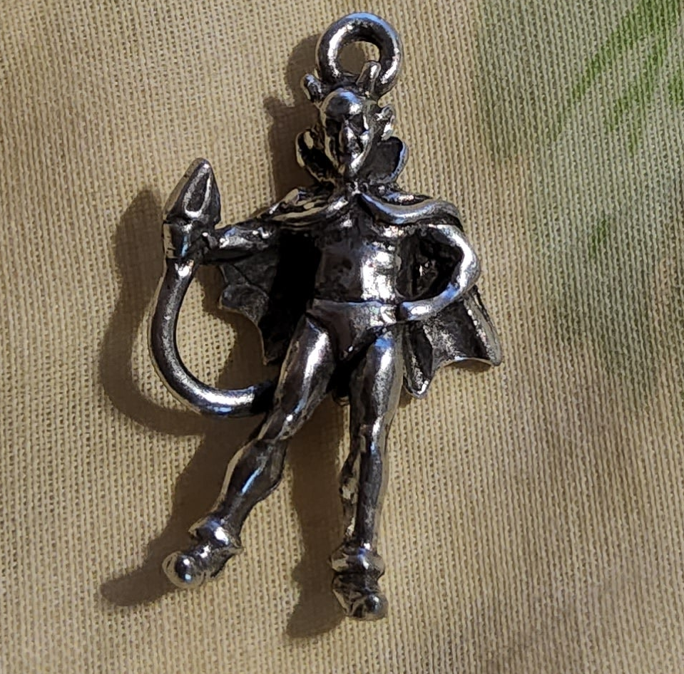 Metal Lucifer (devil, satan) charm