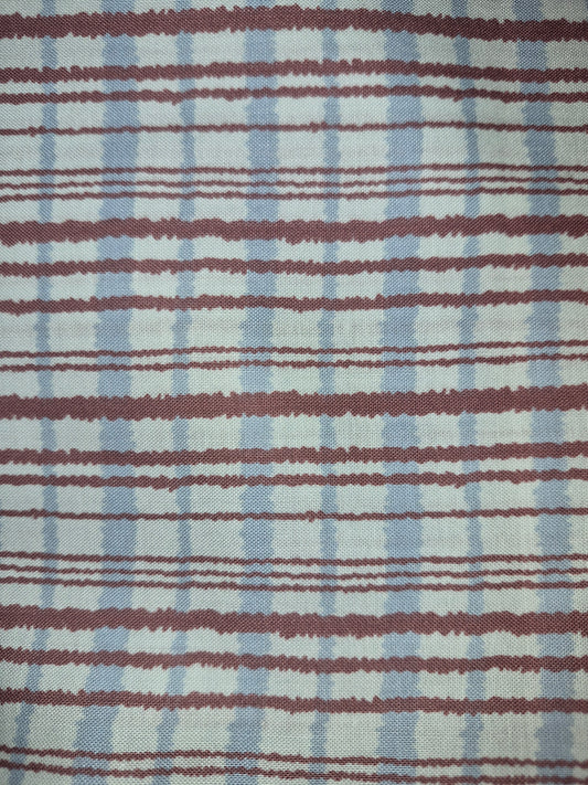 Amy Butler - Gypsy Caravan - Checks - Blue and Brown