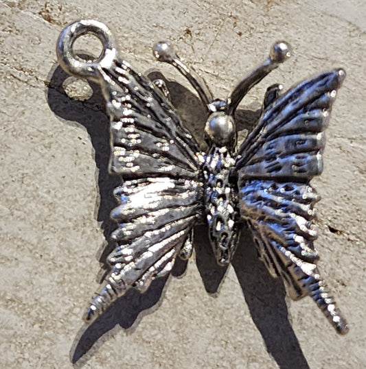 Metal butterfly charm