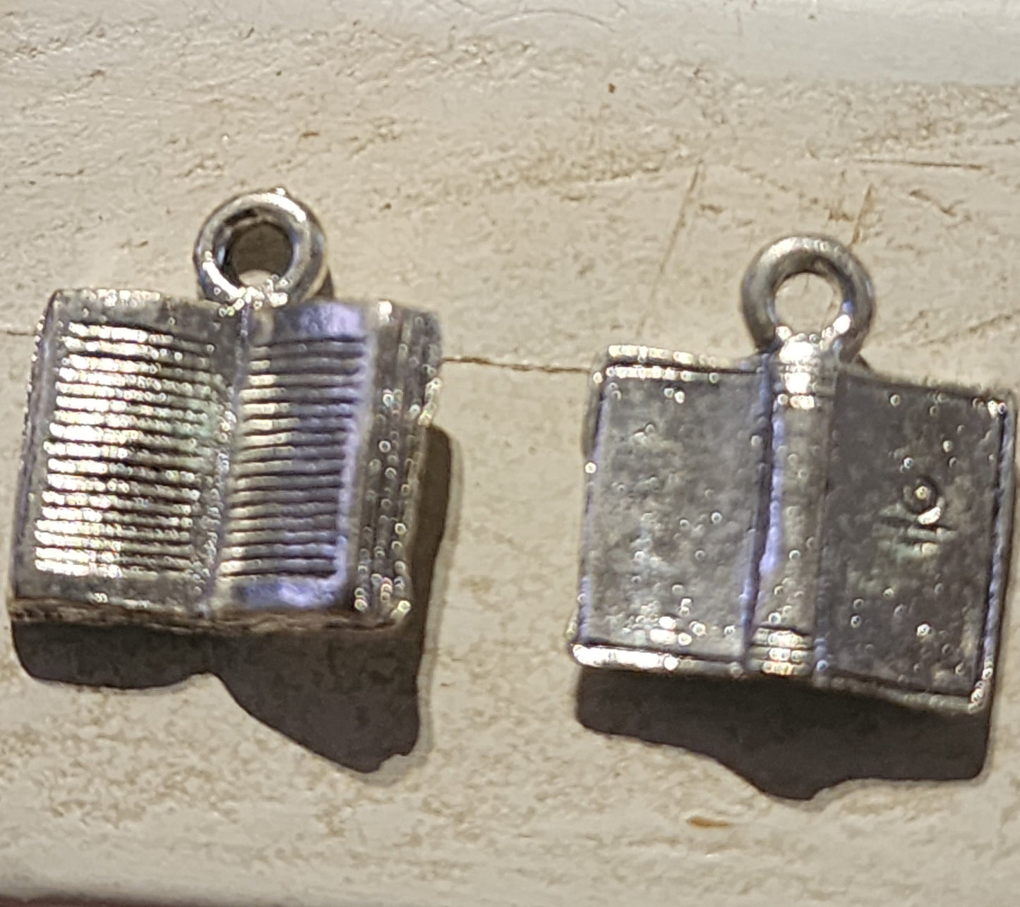 Metal bible (book) charm