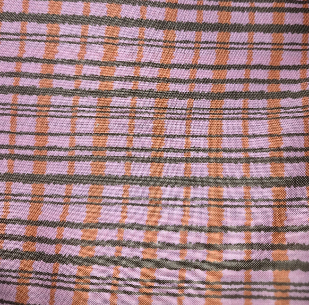 Amy Butler - Gypsy Caravan - Checks - Pink and Orange